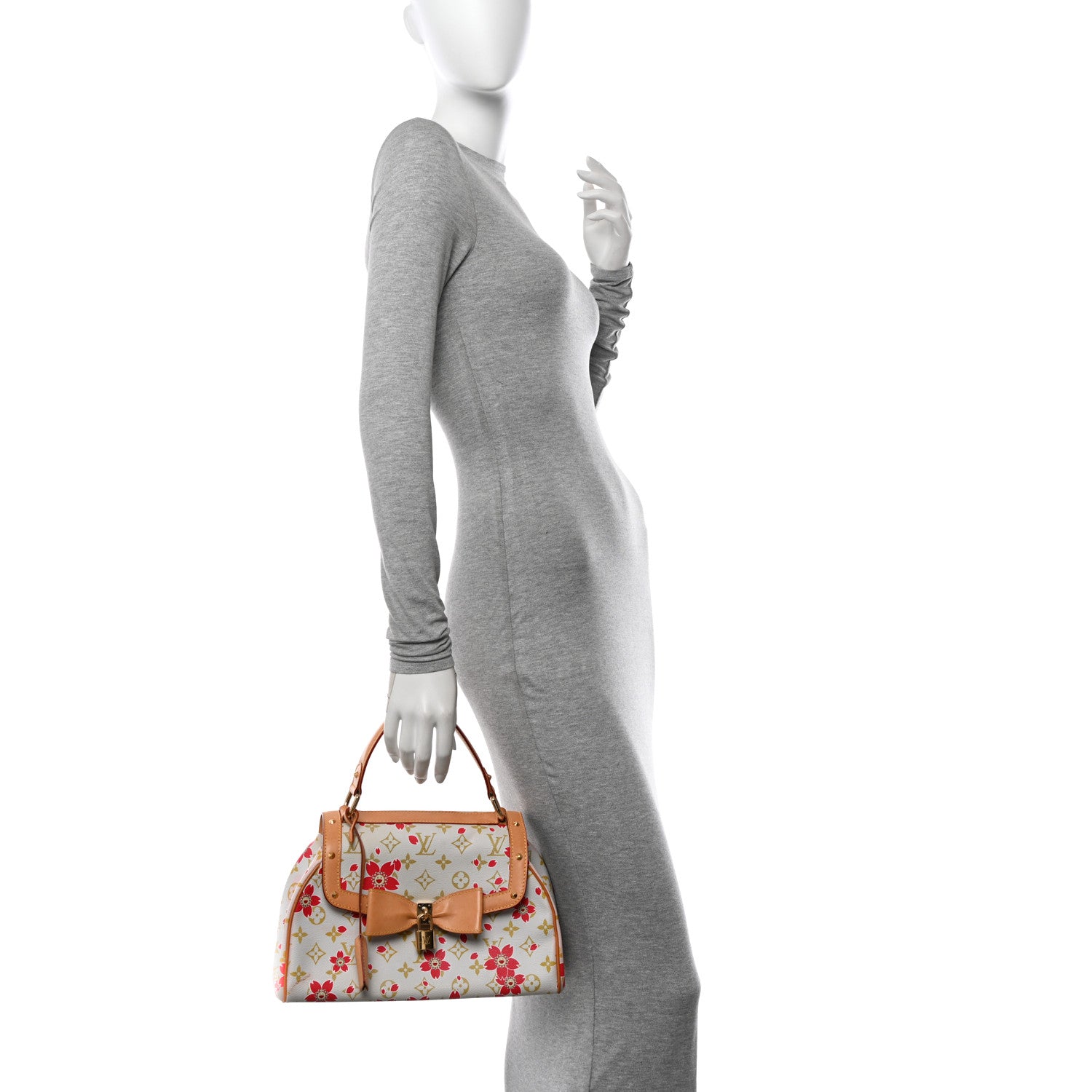 Louis Vuitton Monogram Cherry Blossom Sac Retro Bag Red 2 of 14