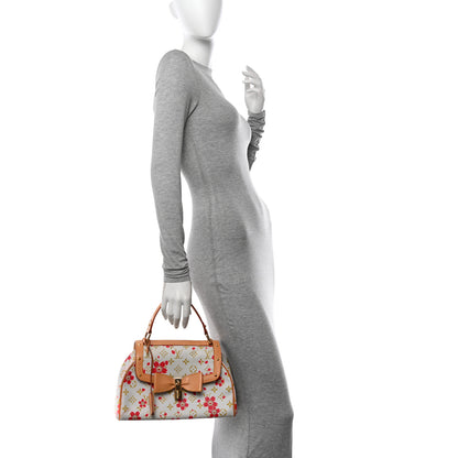 Louis Vuitton Monogram Cherry Blossom Sac Retro Bag Red 2 of 14