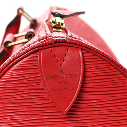 Louis Vuitton Epi Speedy 30 Castillan Red 6 of 13