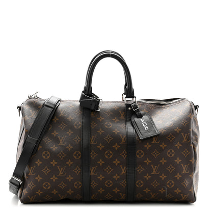 Louis Vuitton Monogram Macassar Keepall Bandouliere 45 1 of 14