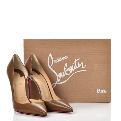 Christian Louboutin Shiny Nappa Iriza 100 Pumps 38 Indiana 10 of 10