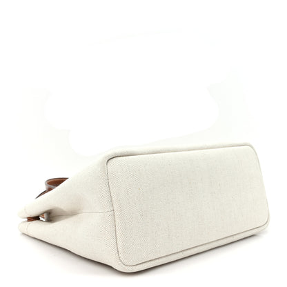 Prada Canvas Shopping Logo Tote Naturale 4 of 9
