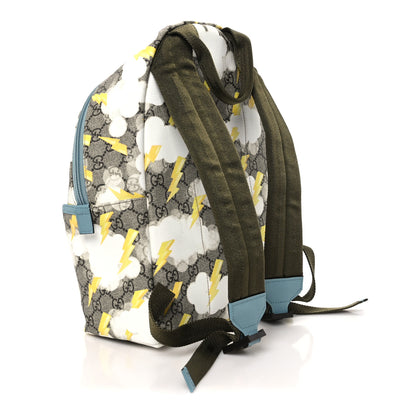 Gucci GG Supreme Monogram Lightning Childrens Backpack 2 of 9