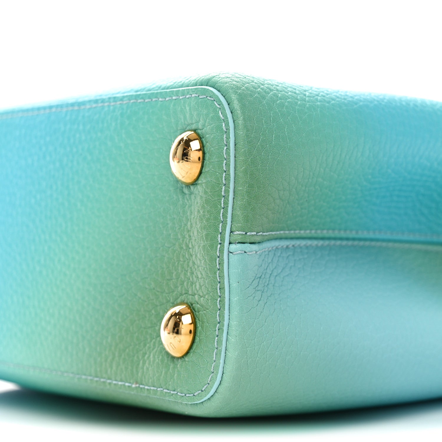 Louis Vuitton Taurillon Gradient Capucines BB  Bleu Vert 9 of 9