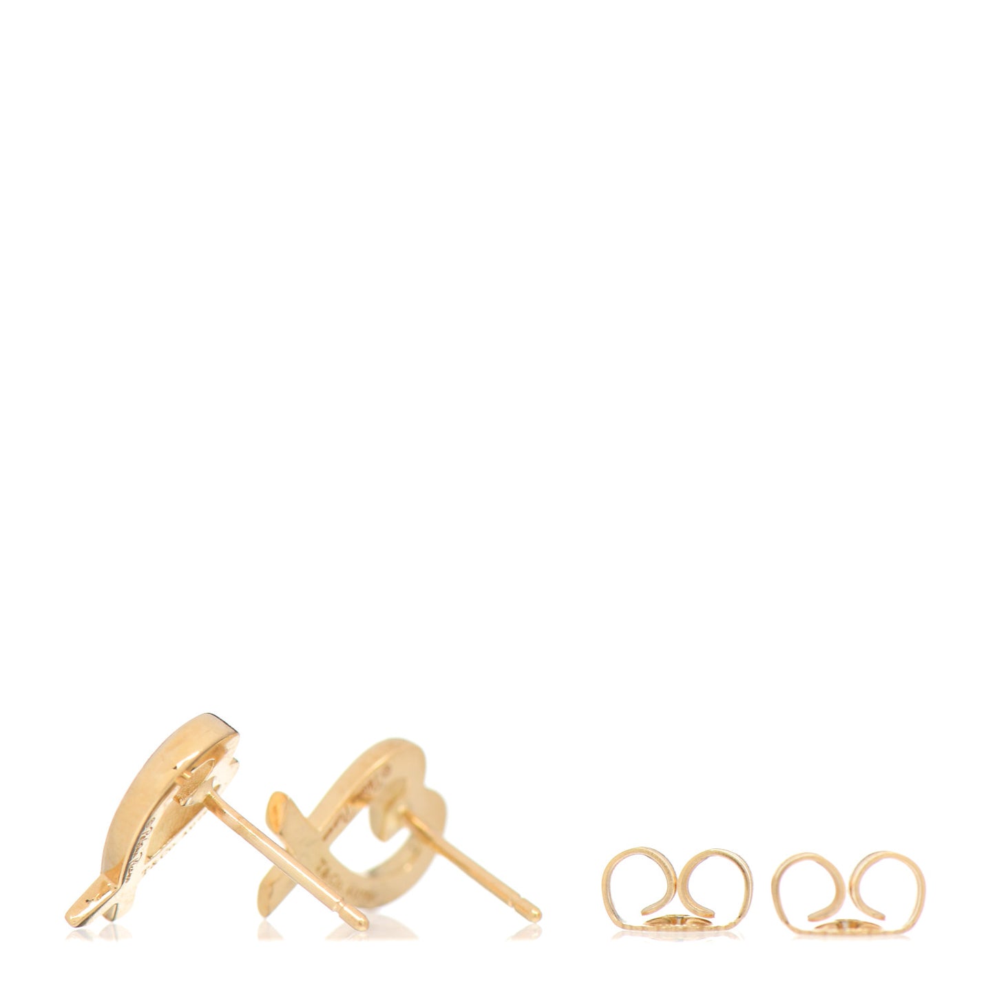 18K Yellow Gold Mini Paloma Picasso Loving Heart Earrings