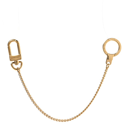 Louis Vuitton Metal Pochette Extender Key Ring Chain Gold 1 of 3