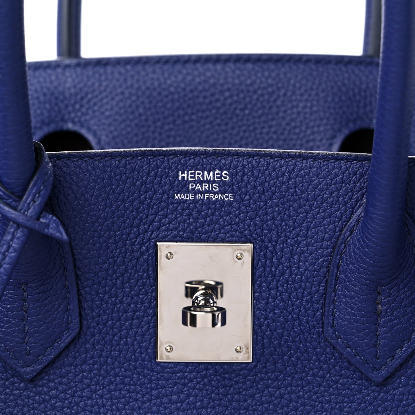 Togo Swift Officier Birkin 30 Bleu Encre Rouge H