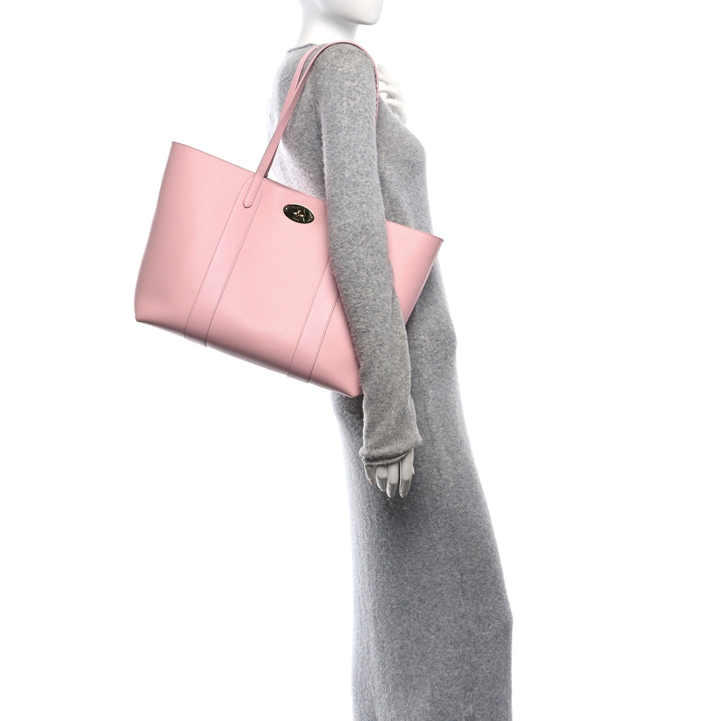 Small Classic Grain Bayswater Tote Powder Pink