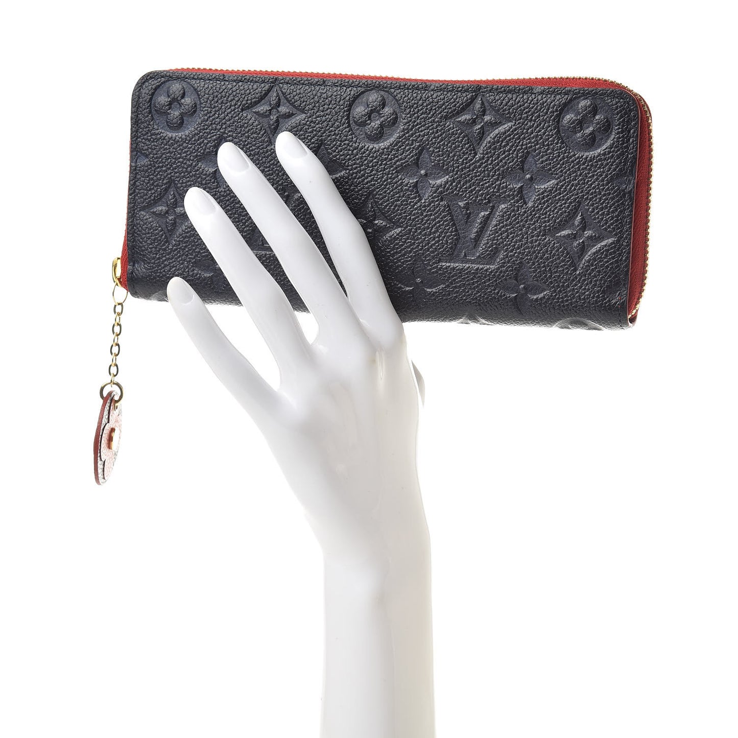 Empreinte Blooming Flowers Clemence Wallet Marine Rouge