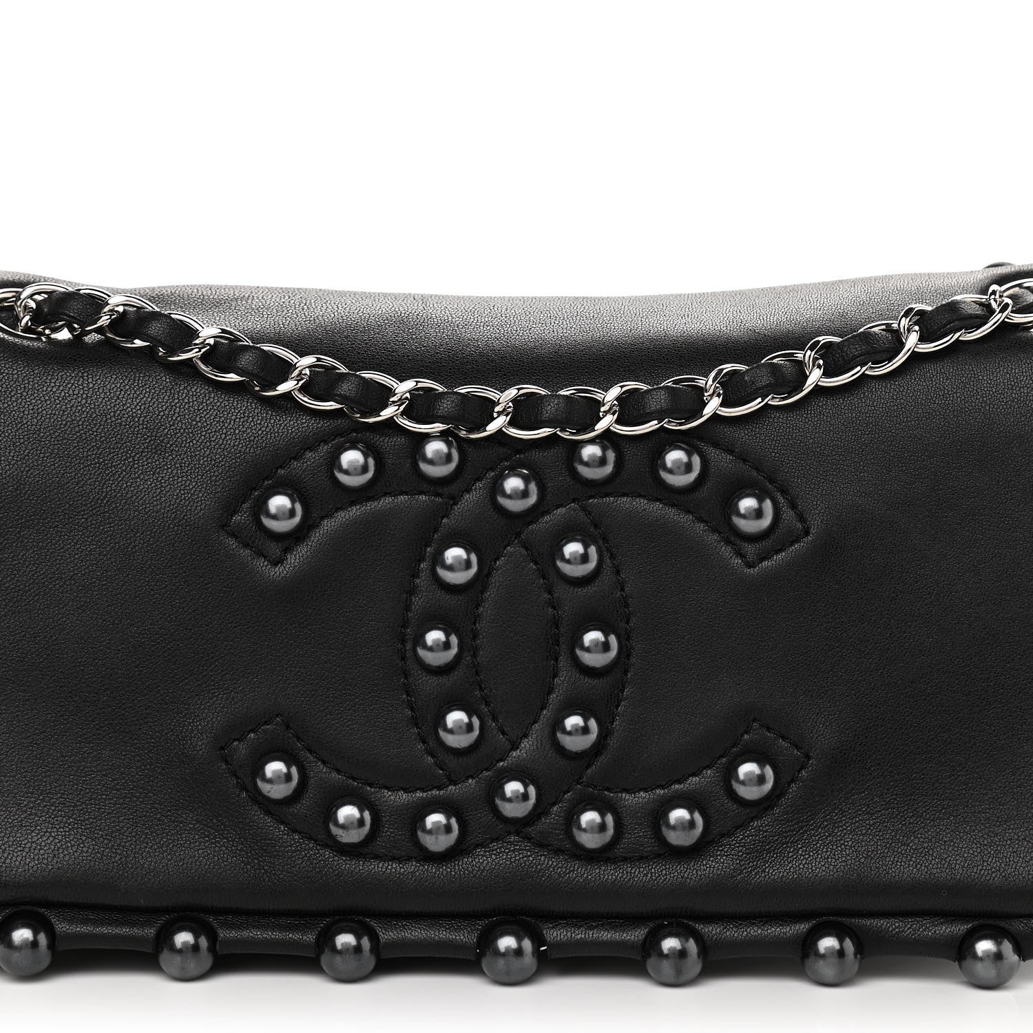 Chanel Lambskin Pearl Obsession Flap Black 8 of 10