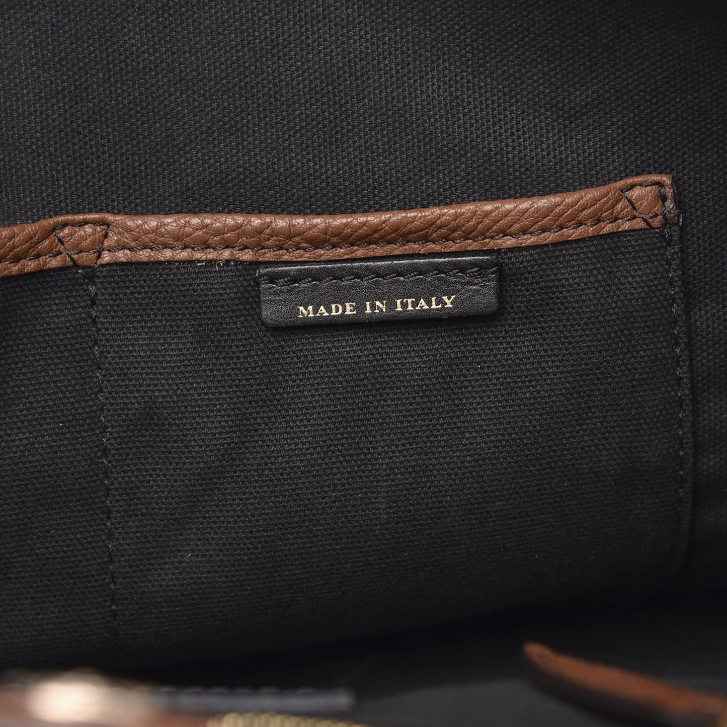 Grainy Calfskin House Check Small Canterbury Tote Tan