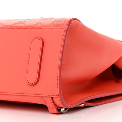 MCM Calfskin Ottomar Monogram Essential Small Backpack Hot Coral 8 of 19