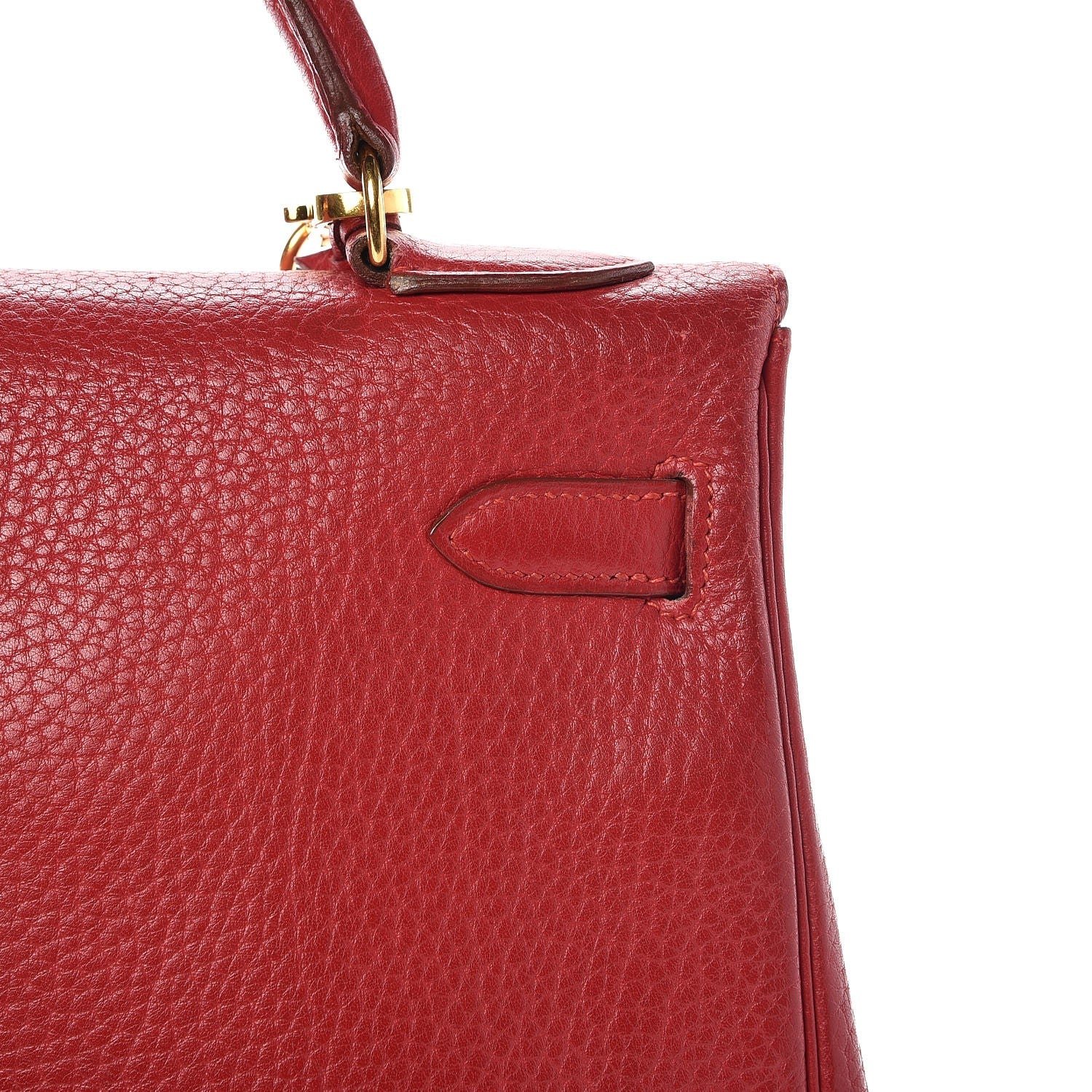 Hermes Taurillon Clemence Retourne Kelly 32 Rouge 34 of 41
