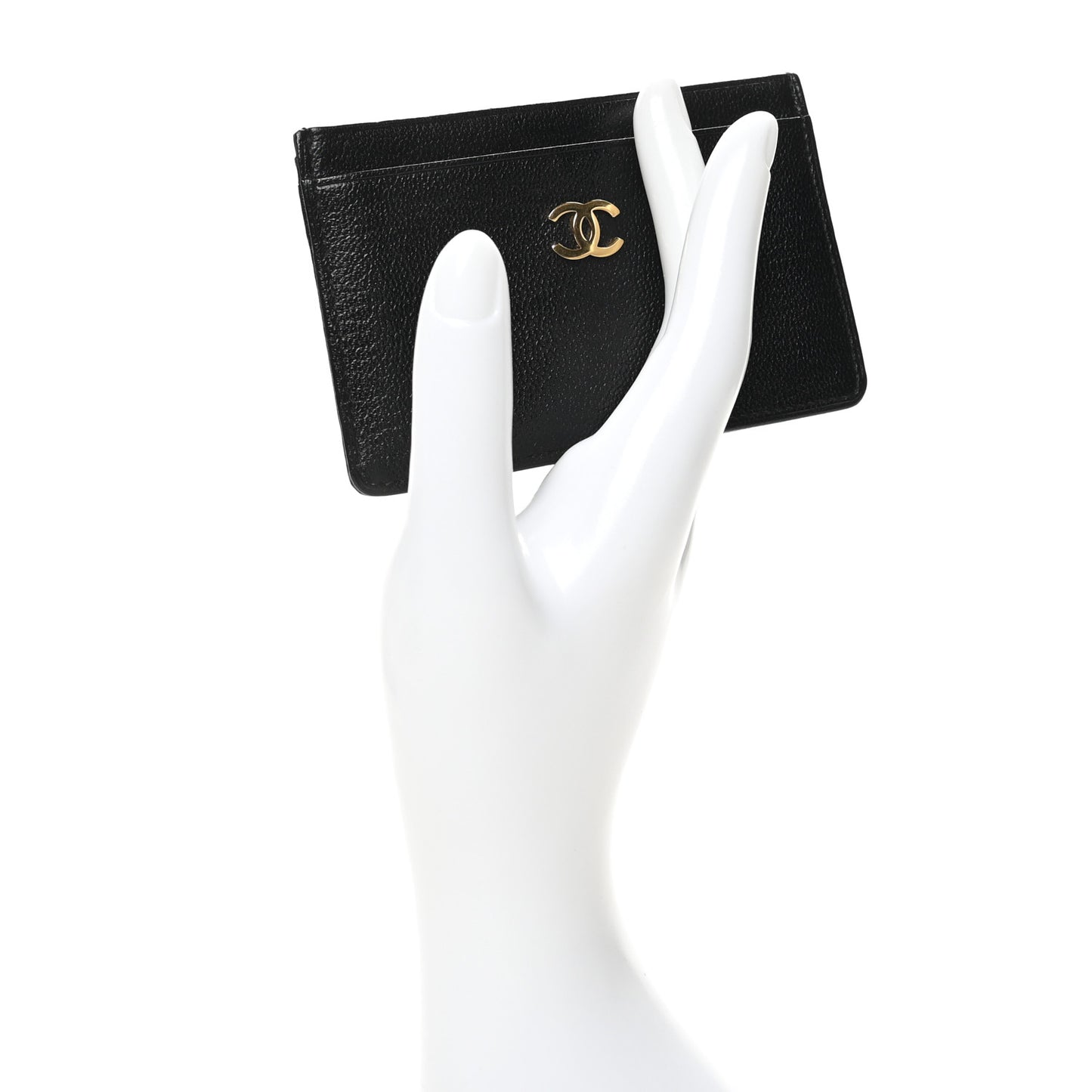 Goatskin CC Card Holder Black