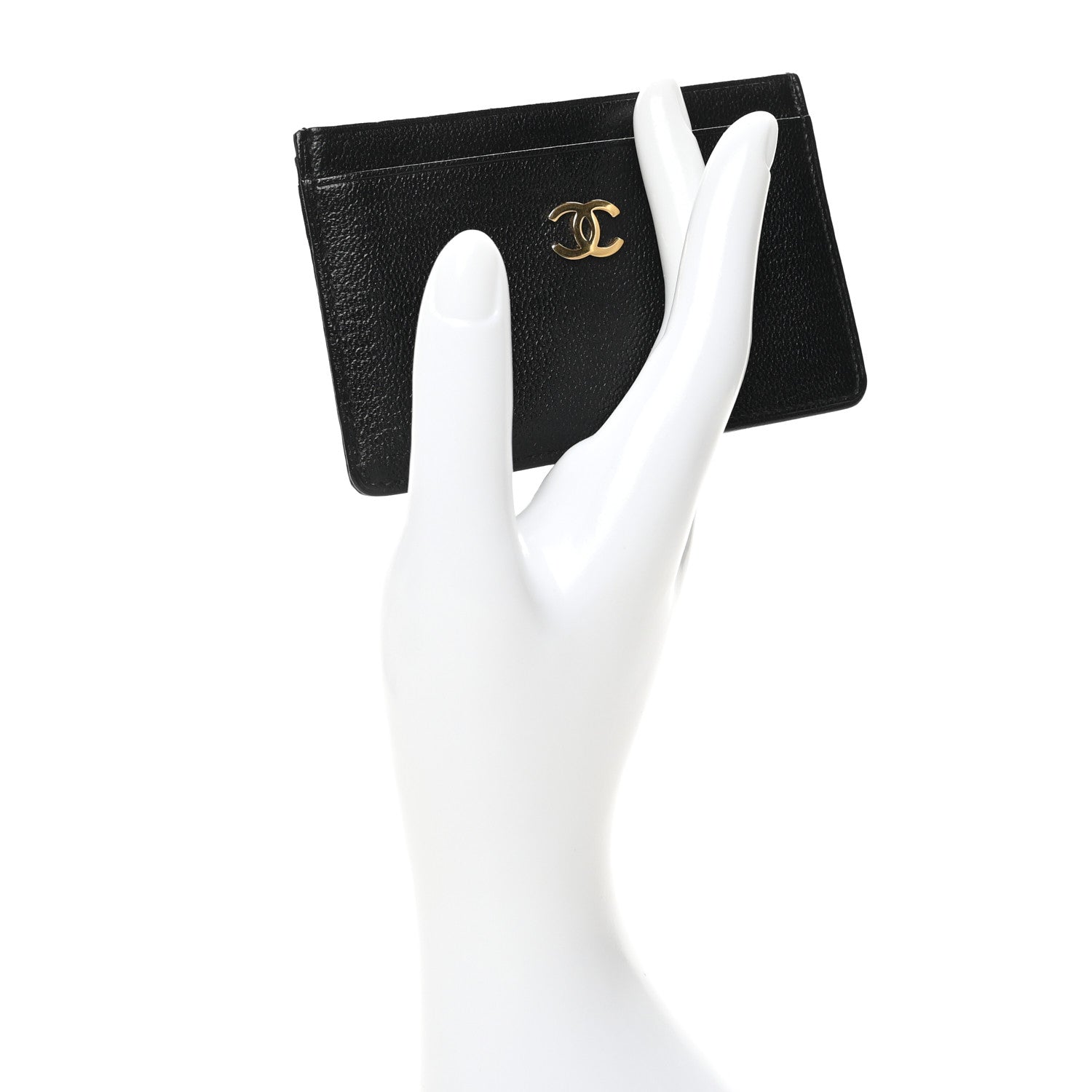 Chanel Goatskin CC Card Holder Black 2 of 9