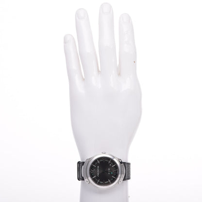 Louis Vuitton Stainless Steel Calfskin 40mm Fifty-Five GMT Automatic Watch Black 2 of 10