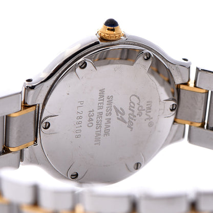 Cartier Stainless Steel 18K Yellow Gold 28mm Must De 21 Quartz Watch 6 of 10