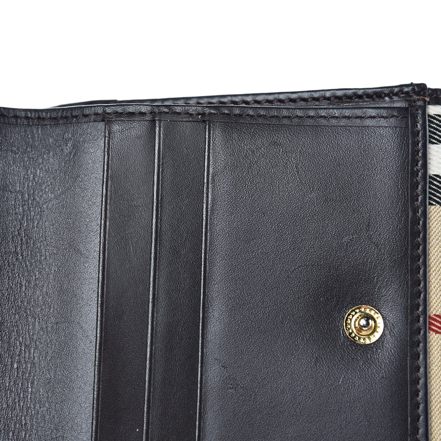 Haymarket Check Compact Wallet Chocolate
