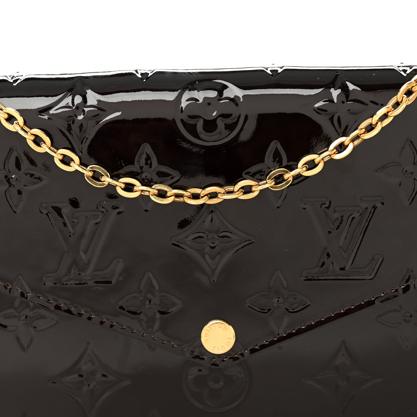 Vernis Pochette Felicie Chain Wallet Amarante