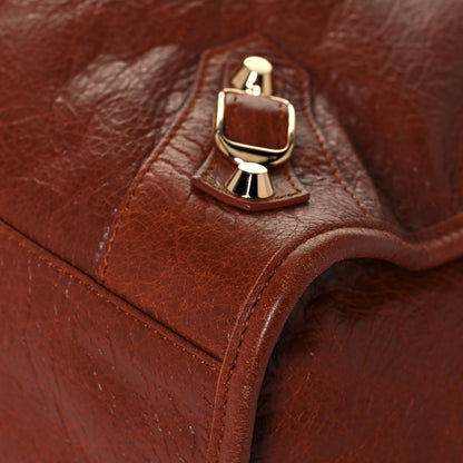 Balenciaga Agneau Classic Gold Hardware City Marron Cognac 10 of 12