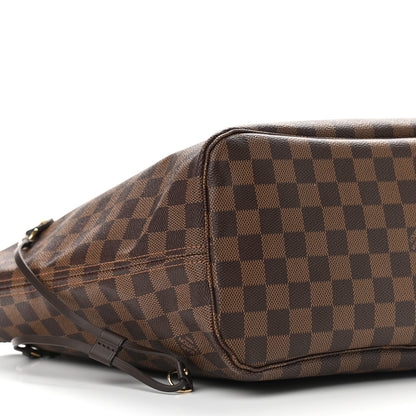Louis Vuitton Damier Ebene Neo Neverfull MM Rose Ballerine 10 of 11
