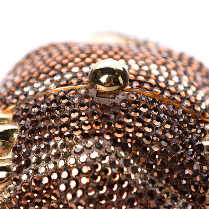 Judith Leiber Crystal See No Evil Monkey Minaudiere Clutch Bronze Gold 13 of 20