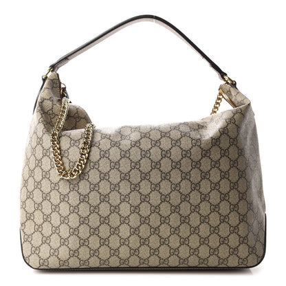 Gucci GG Supreme Monogram Large Linea A Hobo Light Brown 1 of 10