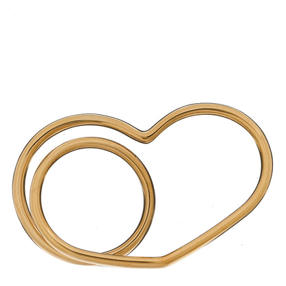 Hermes 18K Rose Gold MM Vertige Coeur Double Ring 52 6 1 of 6