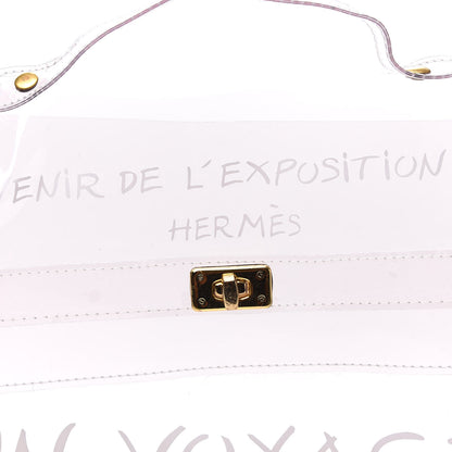 Hermes Vinyl Souvenir De L'Exposition Kelly Transparent 8 of 8