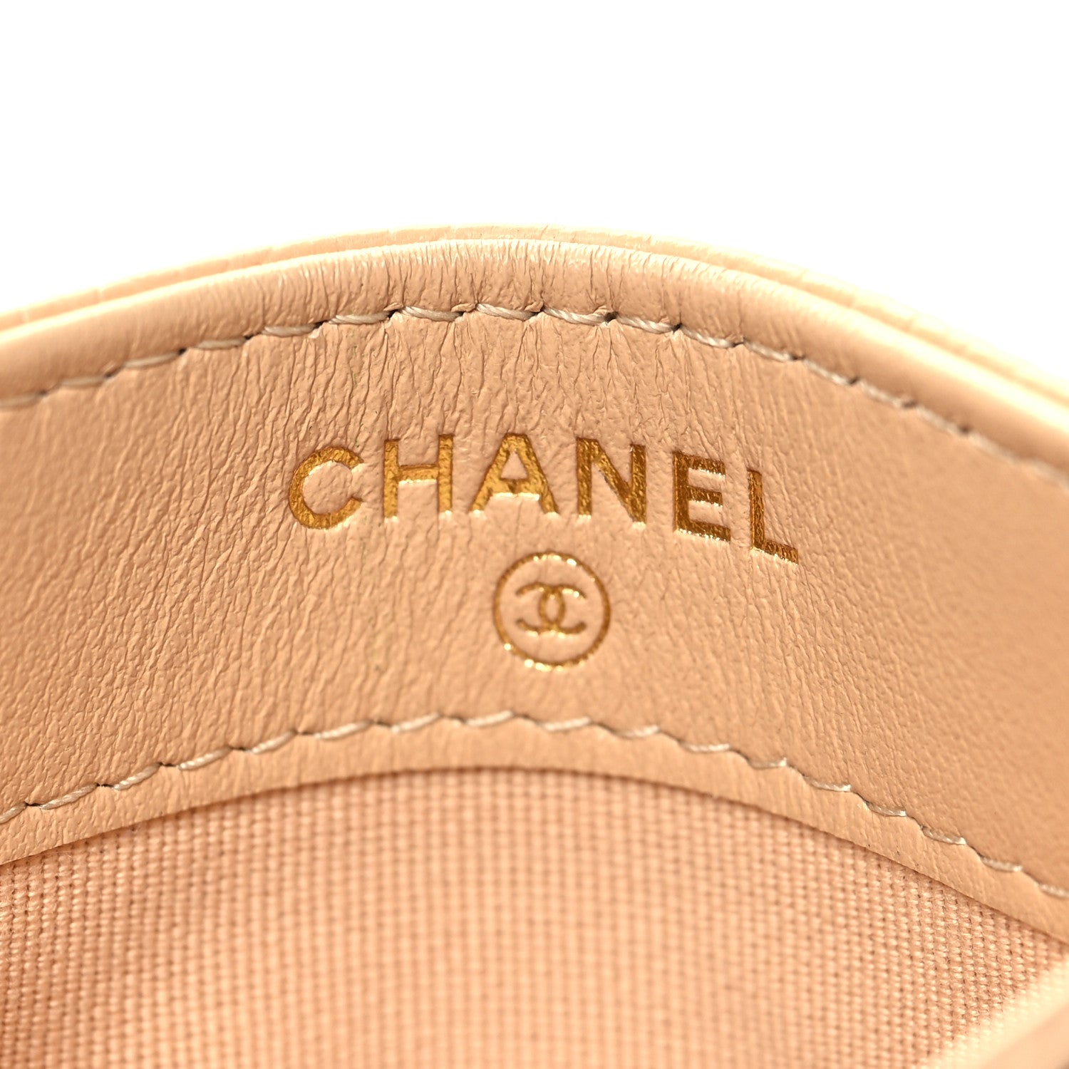 Chanel Caviar Quilted Card Holder Beige 6 of 9