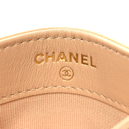 Chanel Caviar Quilted Card Holder Beige 6 of 9