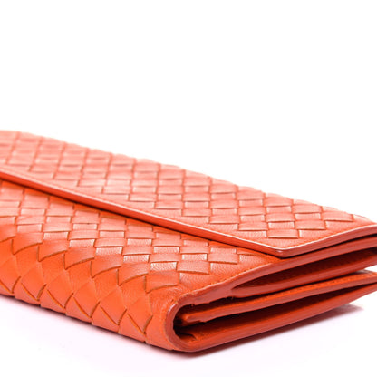 Bottega Veneta Nappa Intrecciato Continental Wallet Tangerine 10 of 14