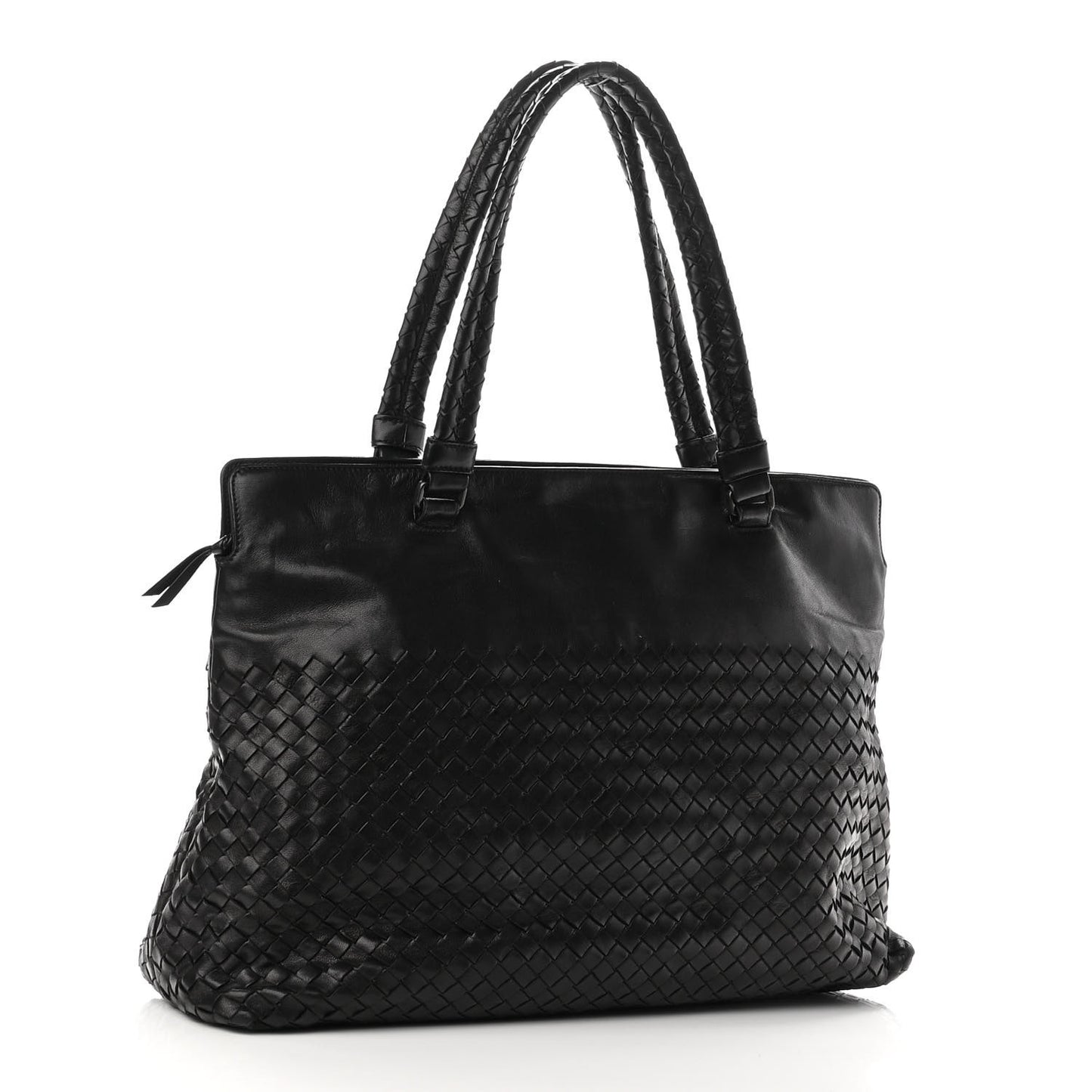 Nappa Intrecciato Pocket Tote Black