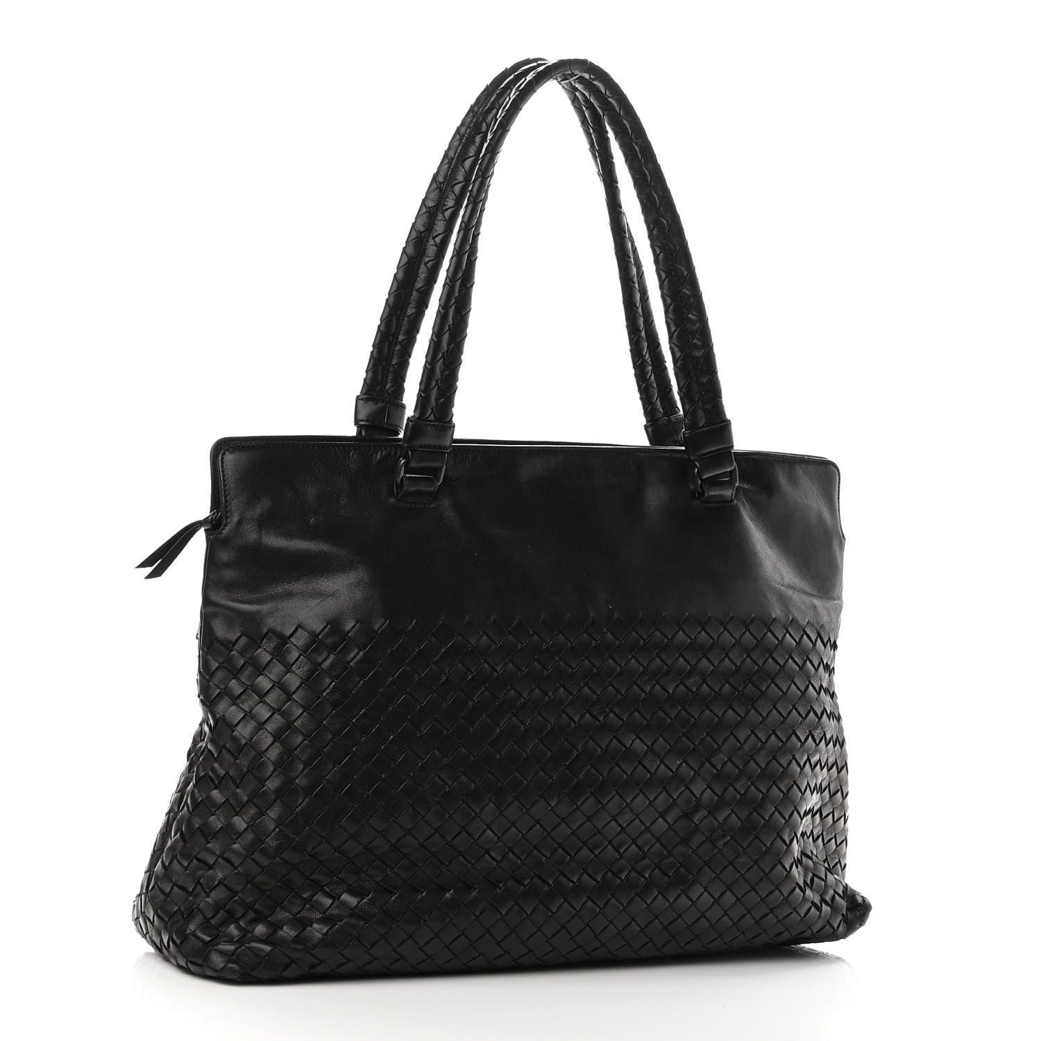 Bottega Veneta Nappa Intrecciato Pocket Tote Black 2 of 10
