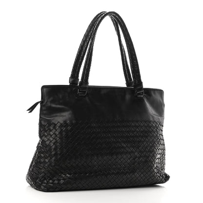 Bottega Veneta Nappa Intrecciato Pocket Tote Black 2 of 10