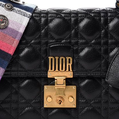 Christian Dior Lambskin Cannage Large Dioraddict Flap J’Adior Strap Black 10 of 10