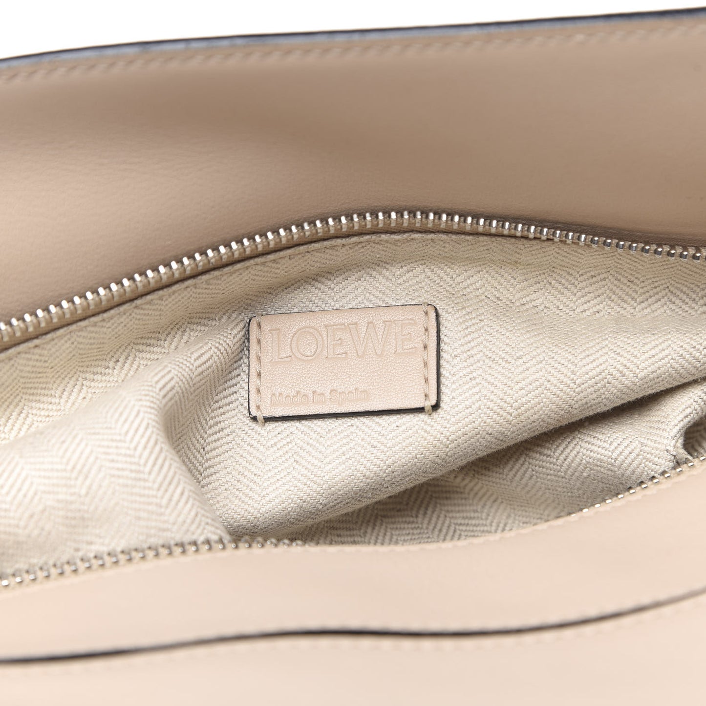 Calfskin Medium Puzzle Bag Light Oat