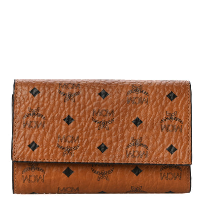 MCM Visetos Trifold Wallet Cognac 1 of 10