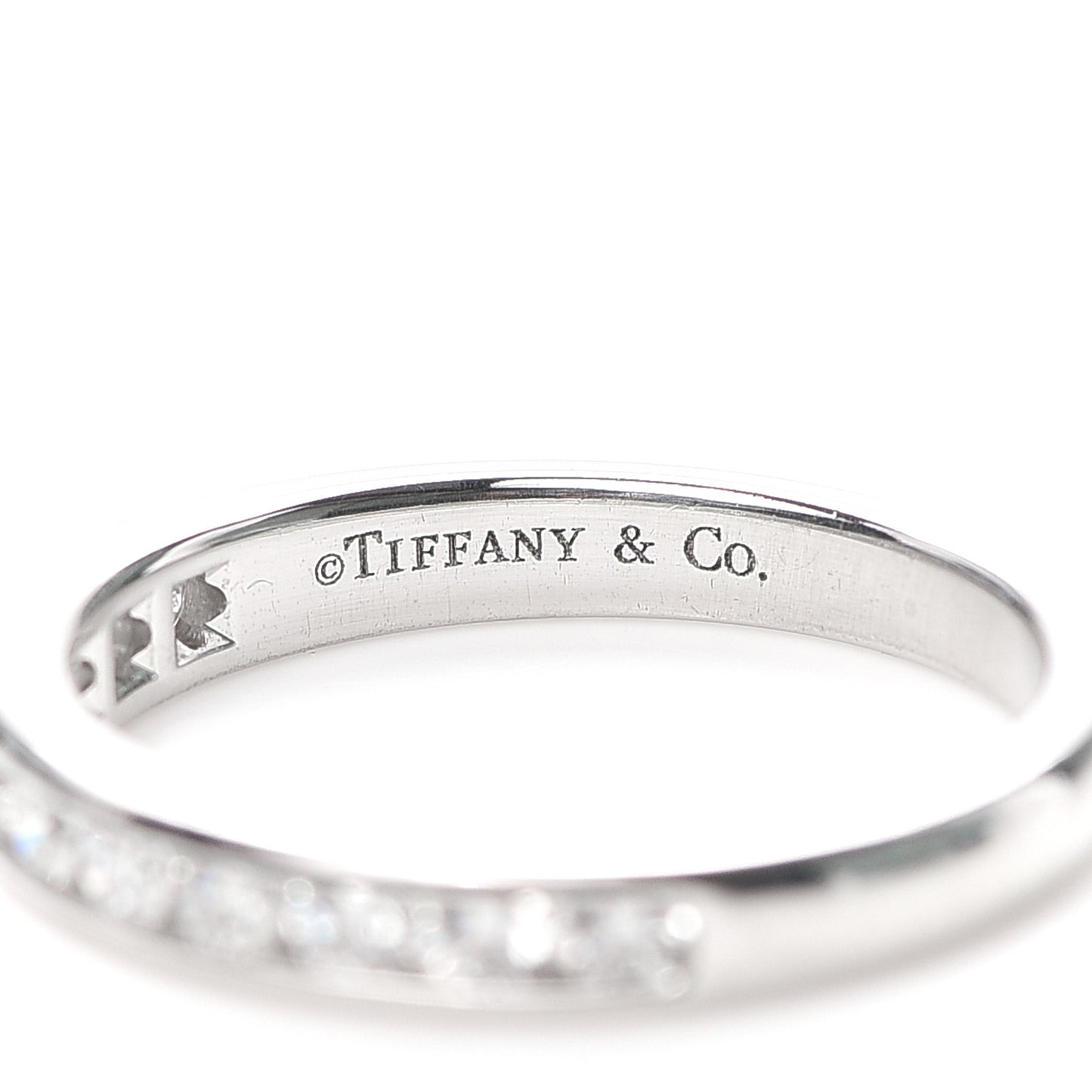 Platinum Diamond 3mm Half Circle Wedding Band Ring 52 6
