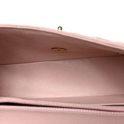 Chanel Calfskin Chevron Quilted Mini Rectangular Flap Light Pink 4 of 11