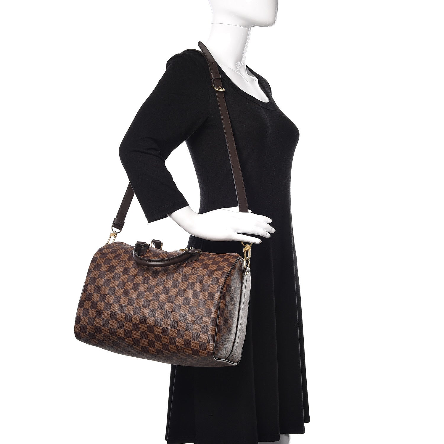 Louis Vuitton Damier Ebene Speedy Bandouliere 30 2 of 12