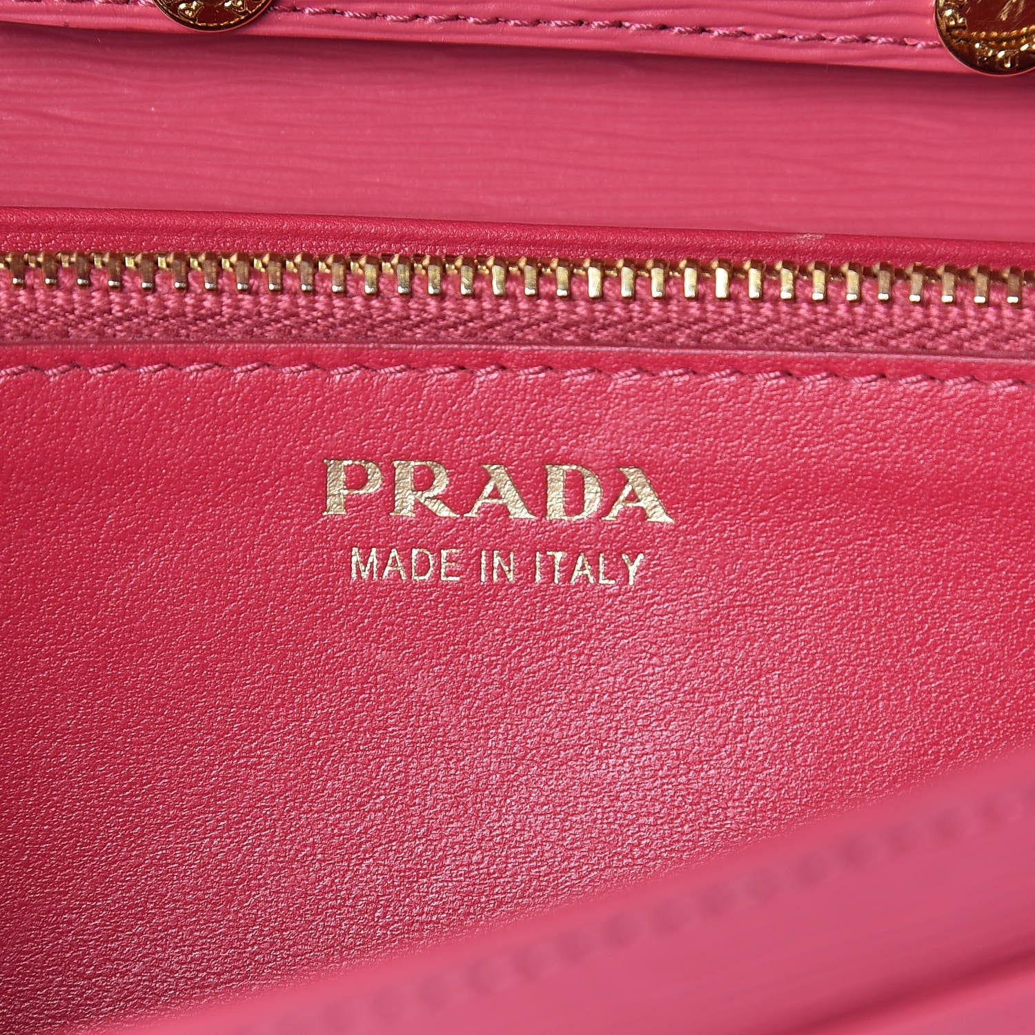 Prada Vitello Move Oro Chain Wallet Peonia 6 of 10