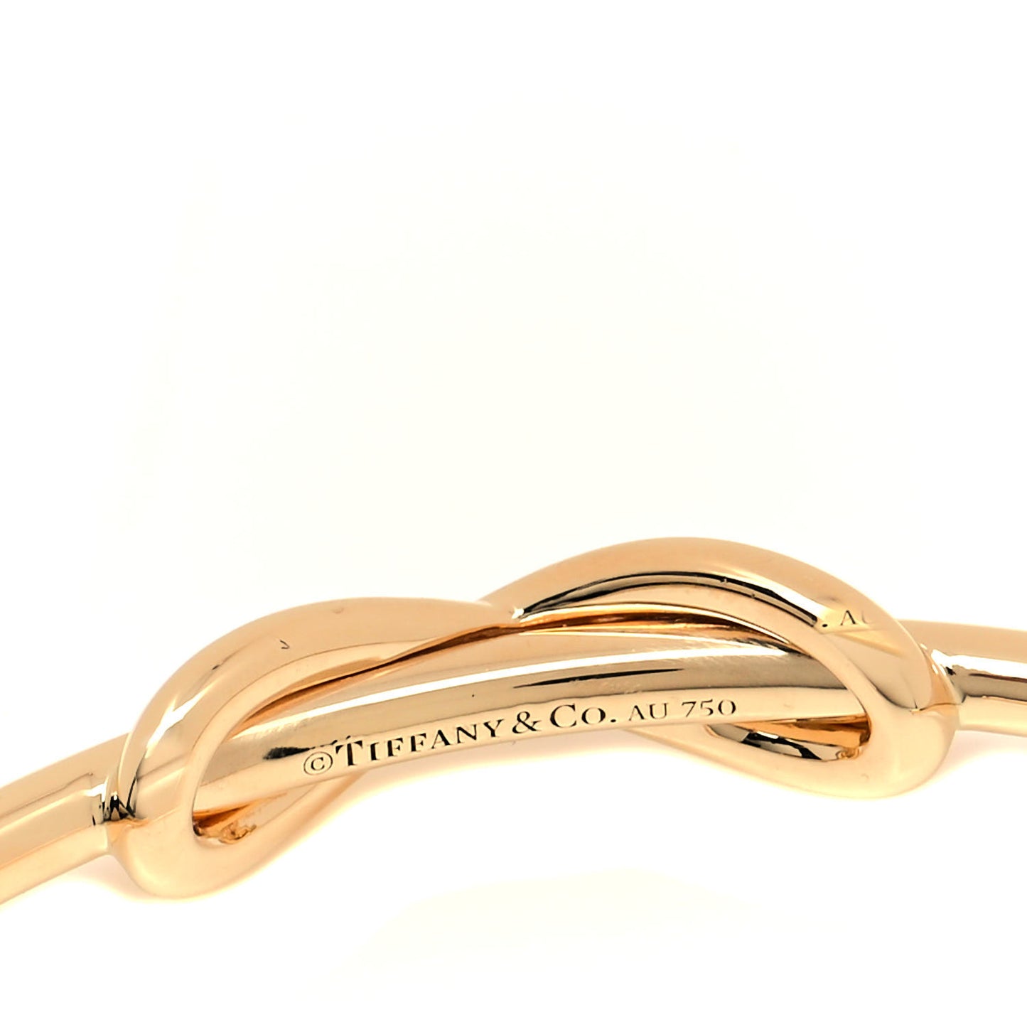 18K Yellow Gold Infinity Cuff Bracelet