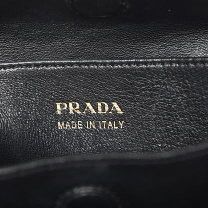 Prada Saffiano Cuir Medium Double Bag Talco Nero Black 11 of 12