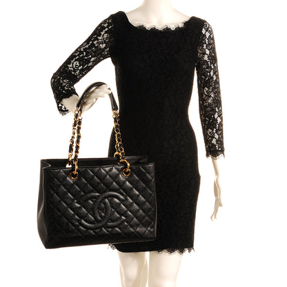 Chanel Caviar Grand Shopping Tote GST Black 2 of 9