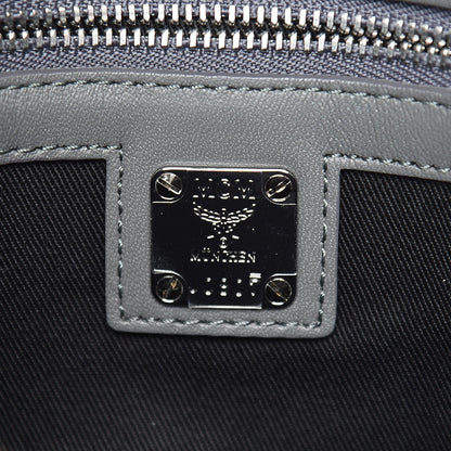 MCM Visetos Medium Crossbody Pouch Phantom Grey 6 of 8