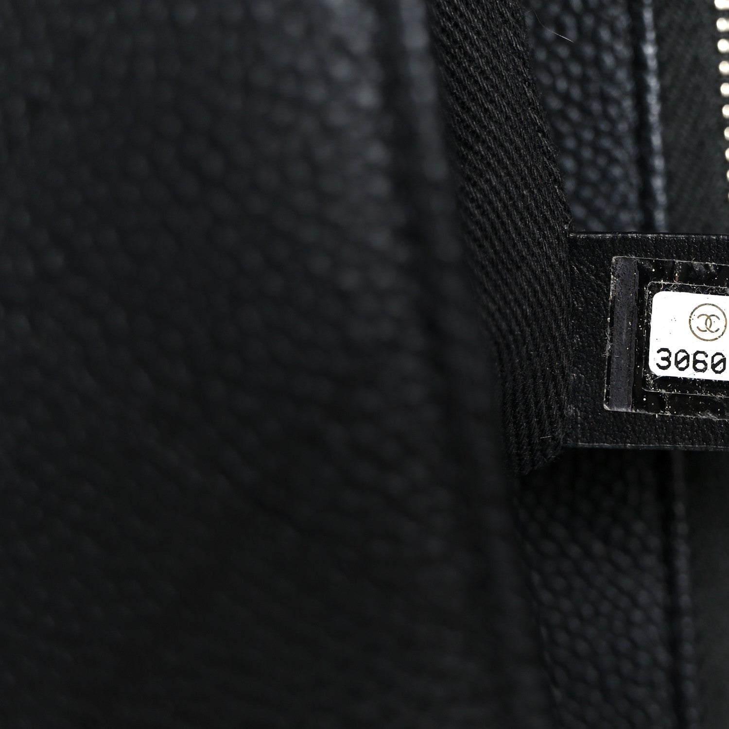 Chanel Grained Calfskin Stitched Flap Black 7 of 10