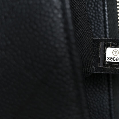 Chanel Grained Calfskin Stitched Flap Black 7 of 10