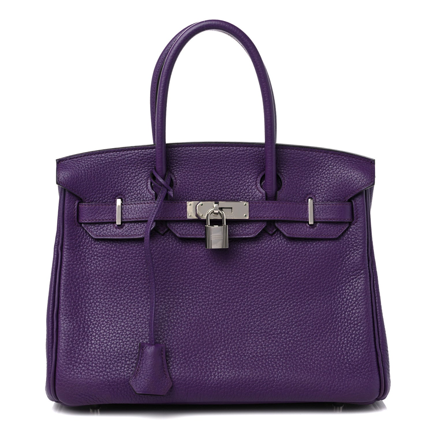 Hermes Taurillon Clemence Birkin 30 Ultraviolet 1 of 13