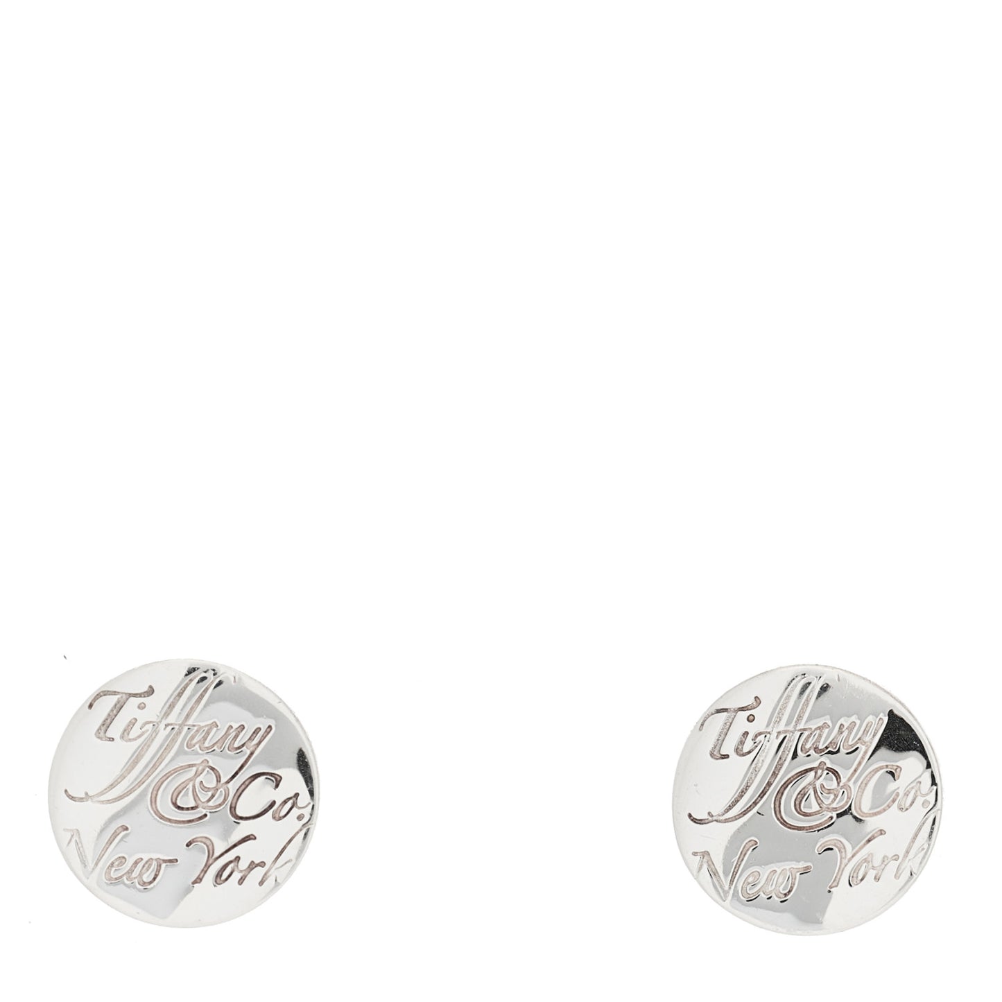 Sterling Silver Notes Round Earrings